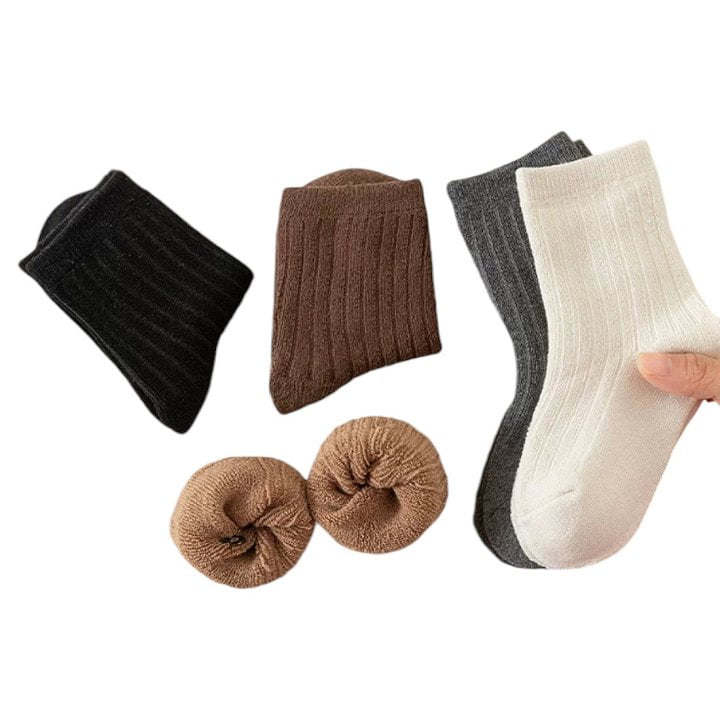 Dudie - Korean Children Fashion - #kidsshorts - Standard Brown Socks - 6