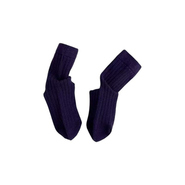 Dudie - Korean Children Fashion - #kidsstore - Standard Purple Socks - 2