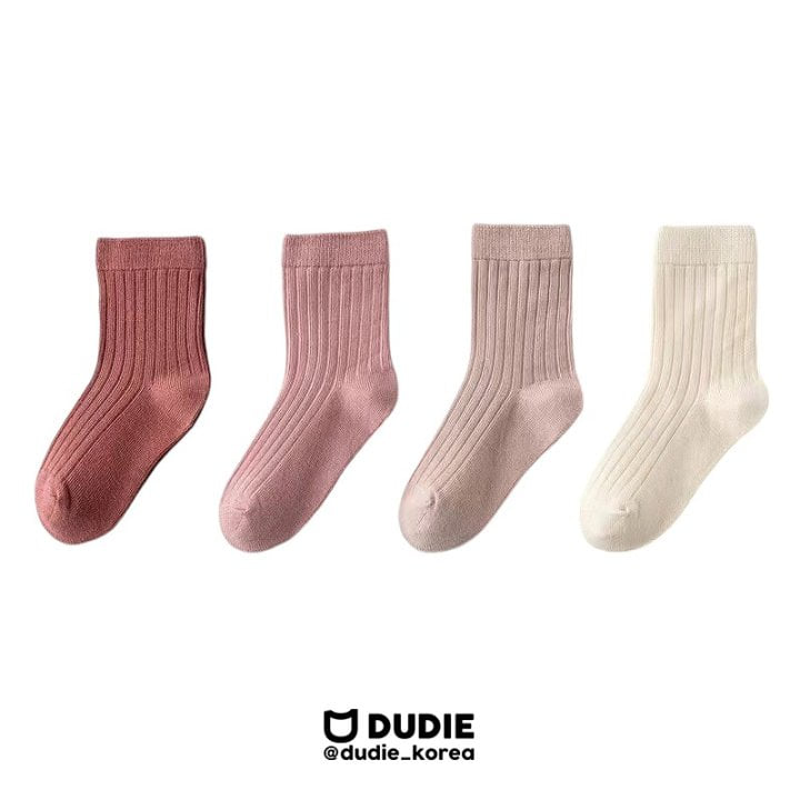 Dudie - Korean Children Fashion - #kidsstore - Standard Pink Socks