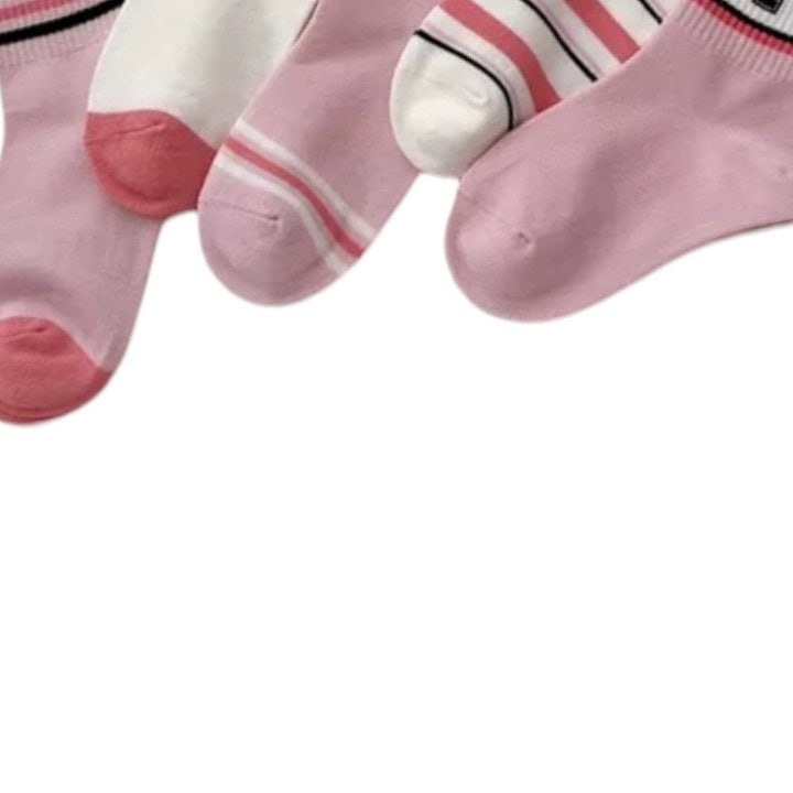 Dudie - Korean Children Fashion - #Kfashion4kids - Heart Pink Socks - 4