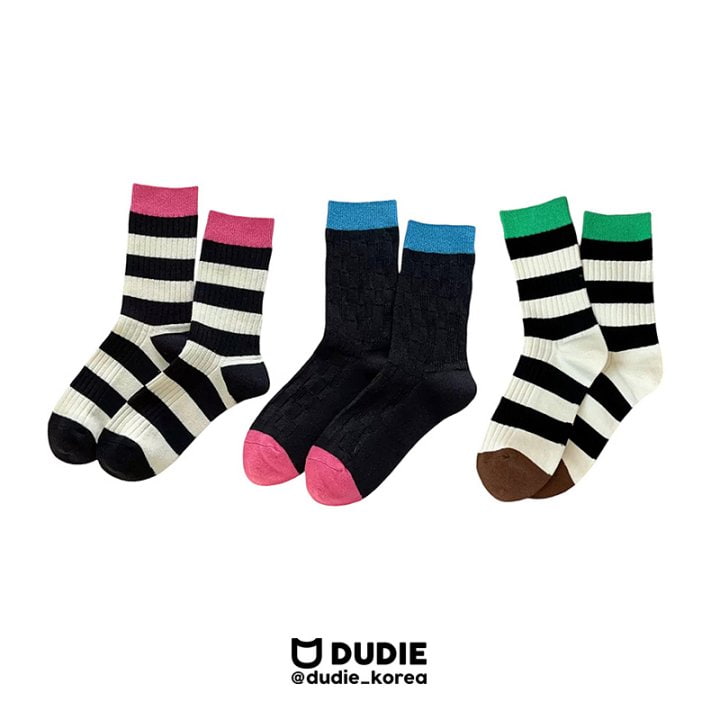 Dudie - Korean Children Fashion - #littlefashionista - Pondue Socks