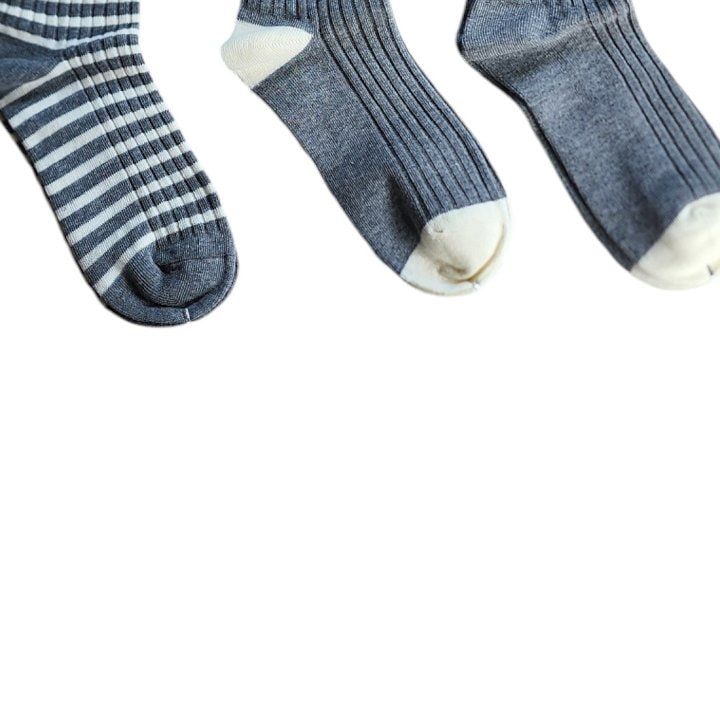 Dudie - Korean Children Fashion - #littlefashionista - Heart Gray Socks - 12