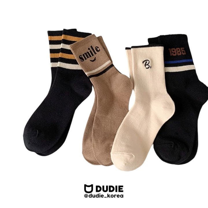 Dudie - Korean Children Fashion - #magicofchildhood - Be Smile Socks