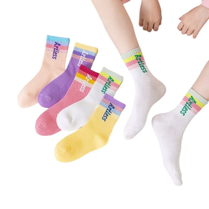 Dudie - Korean Children Fashion - #minifashionista - Pastel Socks - 7