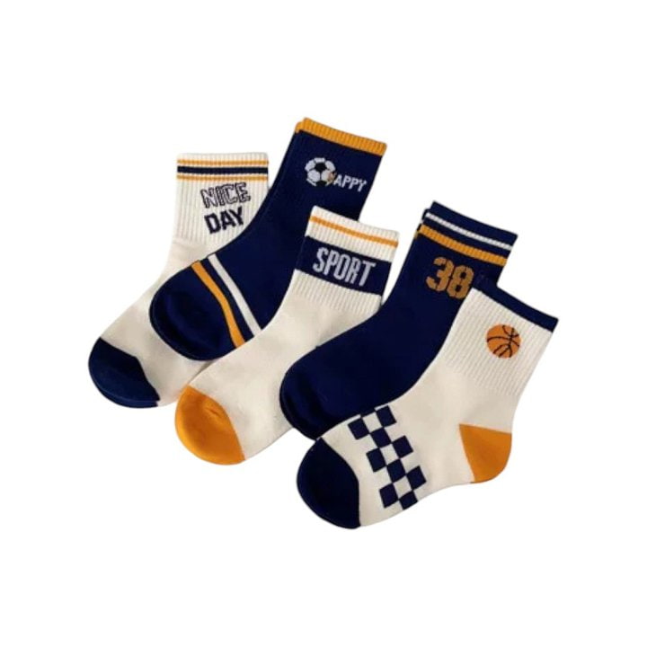 Dudie - Korean Children Fashion - #minifashionista - 38 Sports Socks - 5