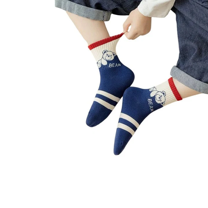 Dudie - Korean Children Fashion - #minifashionista - Bear Force Socks - 8