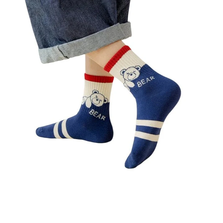 Dudie - Korean Children Fashion - #prettylittlegirls - Bear Force Socks - 9