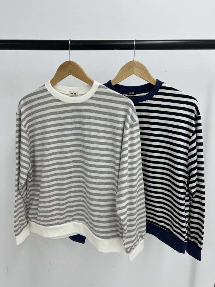 Enten - Korean Women Fashion - #womensfashion - Stripe Colored Tee - 4