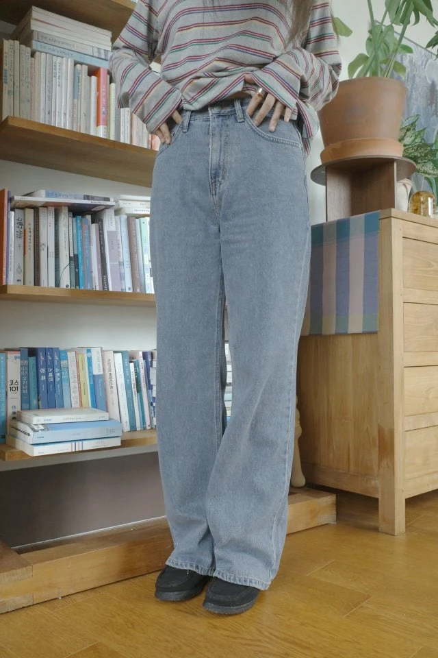 Enten - Korean Women Fashion - #shopsmall - Loose Denim Pants - 3