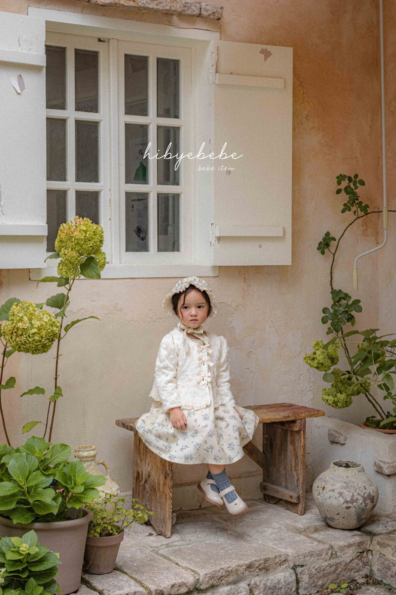 Hi Byebebe - Korean Children Fashion - #kidsshorts - Rose Lace Padding Jacket - 2