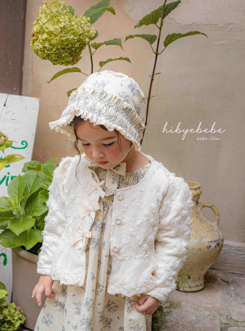 Hi Byebebe - Korean Children Fashion - #littlefashionista - Rose Lace Padding Jacket - 6