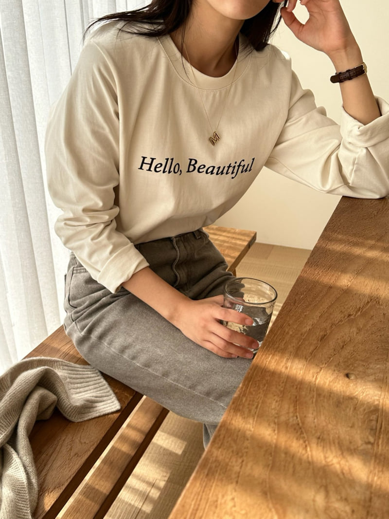 Hiyann - Korean Women Fashion - #momslook - Beautiful Tee - 10