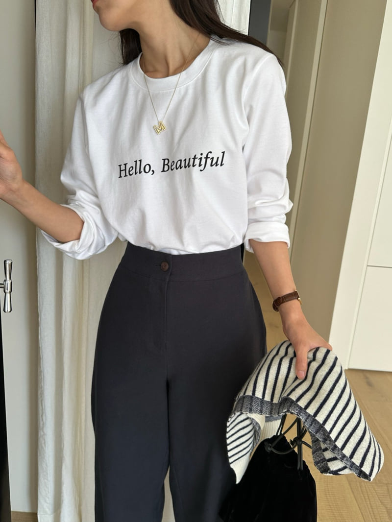 Hiyann - Korean Women Fashion - #momslook - Beautiful Tee - 8