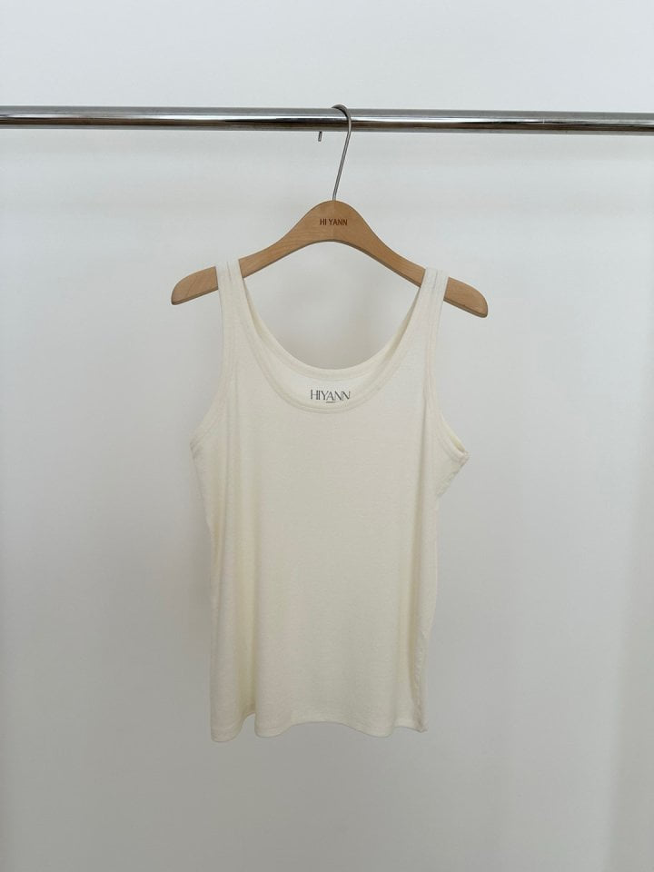 Hiyann - Korean Women Fashion - #momslook - Wool Rib Sleeveless Tee - 2