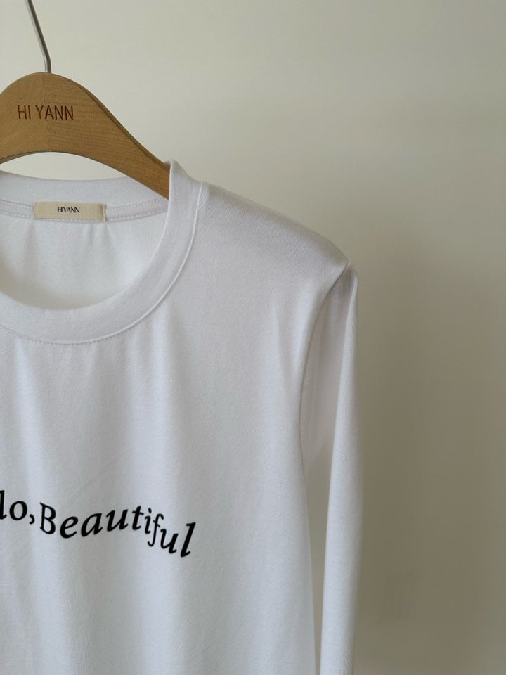 Hiyann - Korean Women Fashion - #romanticstyle - Beautiful Tee - 2