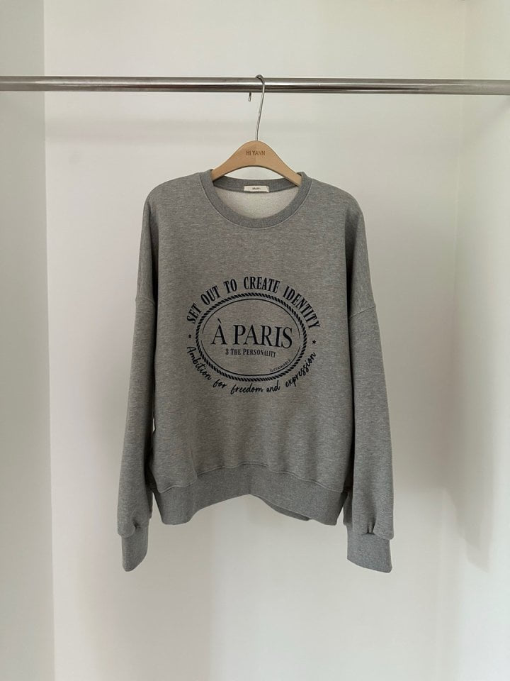 Hiyann - Korean Women Fashion - #womensfashion - Paris Sweatshirts - 6