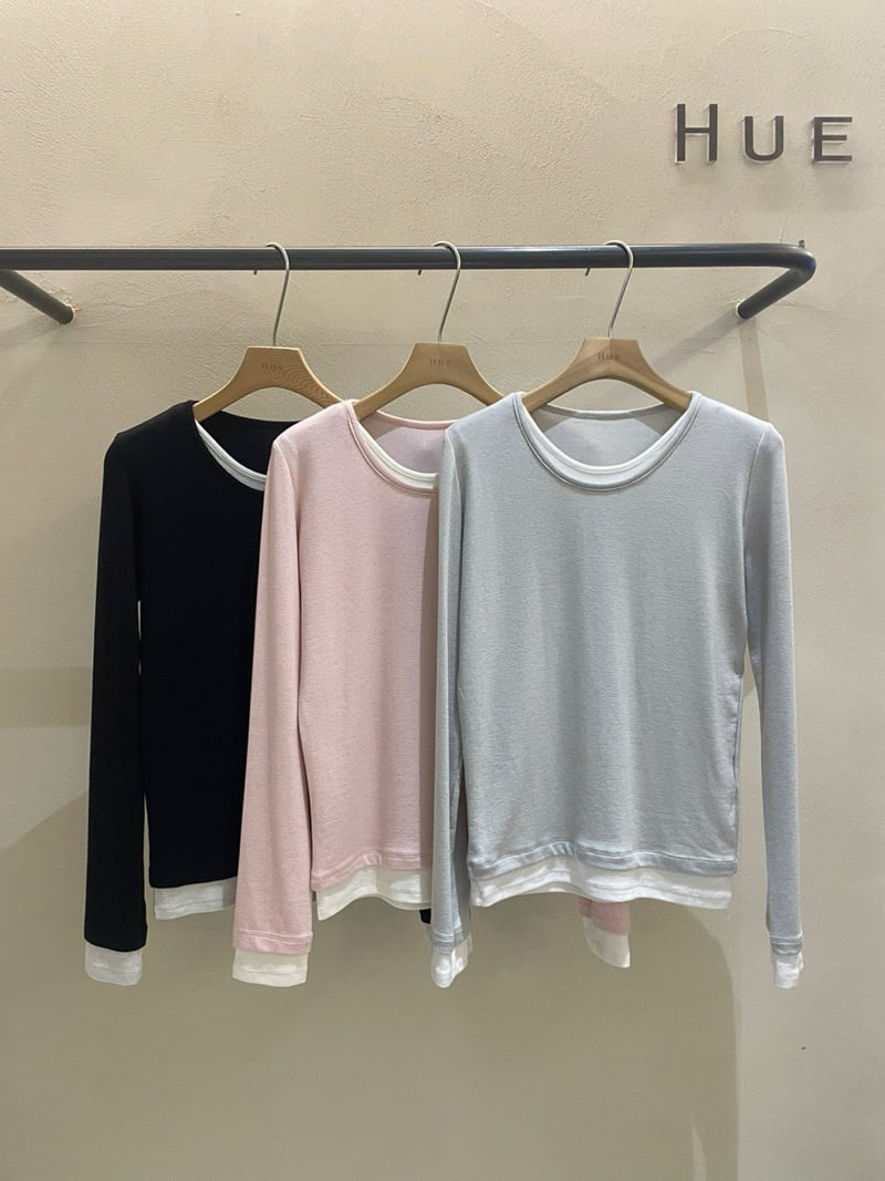 Hue - Korean Women Fashion - #momslook - Double Tee