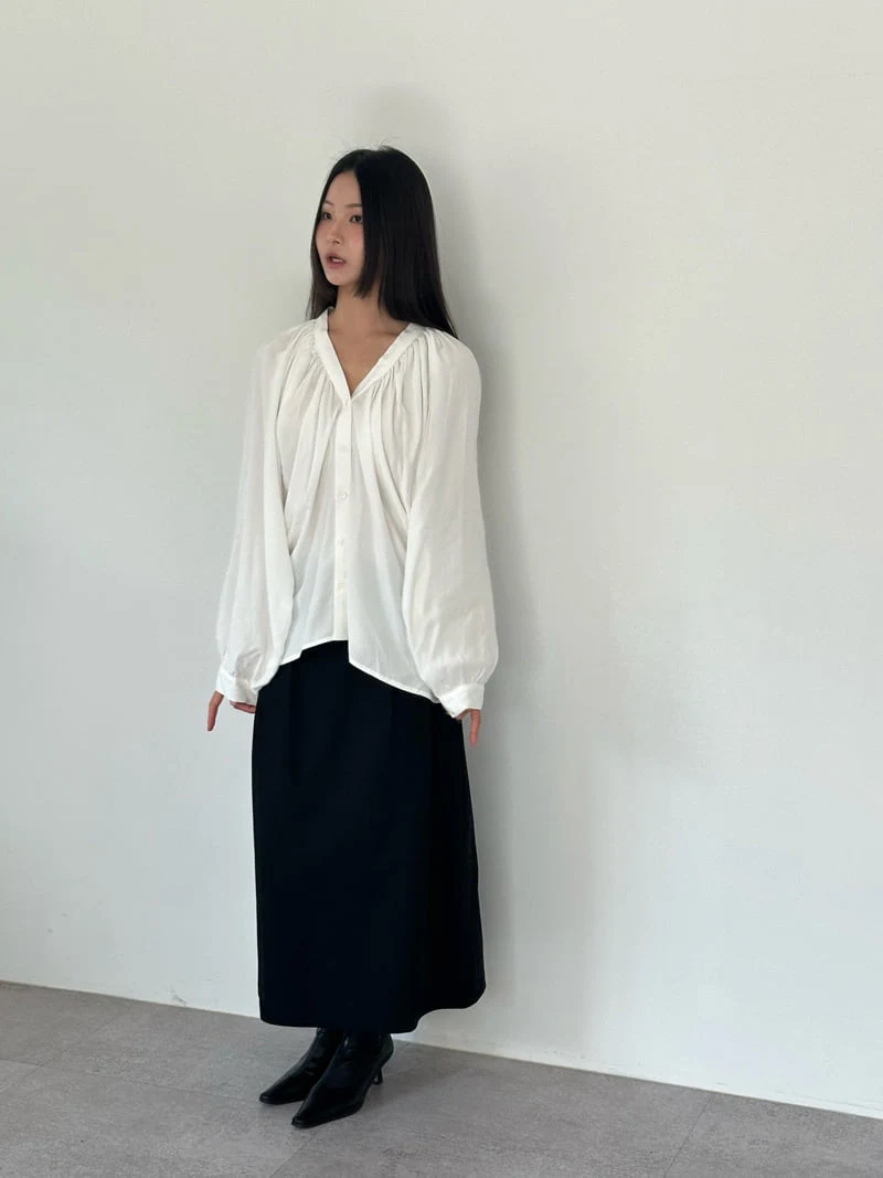 Hue - Korean Women Fashion - #momslook - Shirring Blouse - 7