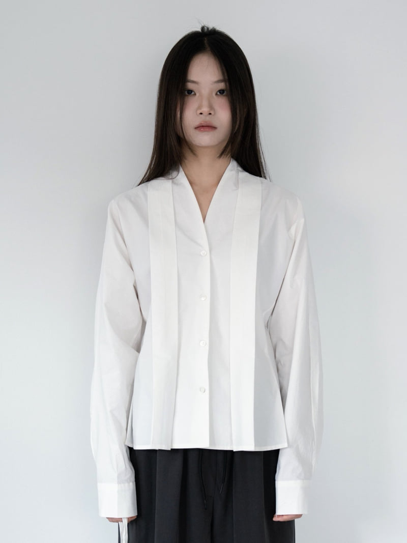 Hue - Korean Women Fashion - #momslook - Hidden Ribbon Blouse - 3