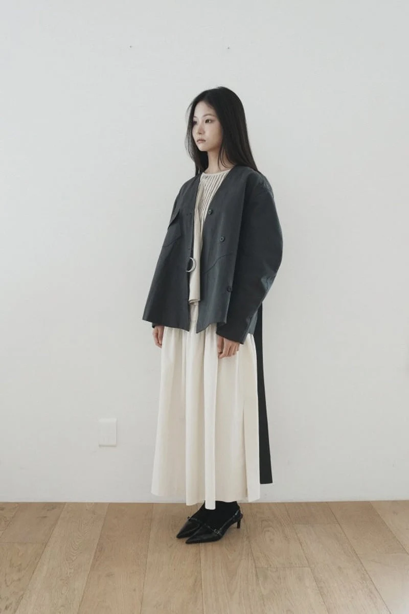 Hue - Korean Women Fashion - #momslook - Diagonal Jacket - 10