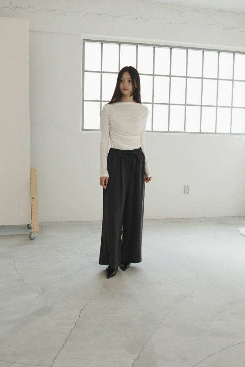 Hue - Korean Women Fashion - #momslook - Tensel Pants - 5