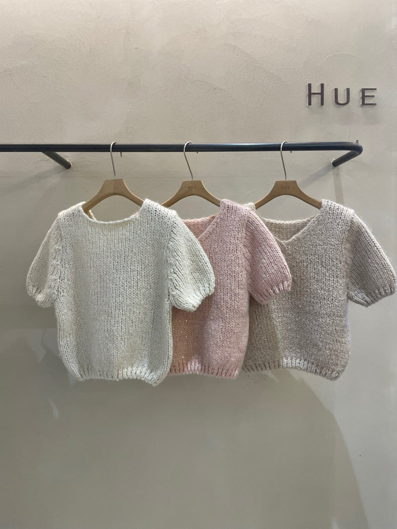 Hue - Korean Women Fashion - #momslook - Spangle Round Top - 2