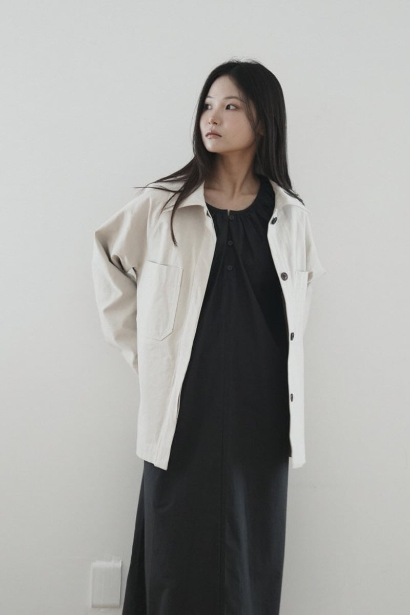 Hue - Korean Women Fashion - #momslook - Dot Cotton Jacket - 7