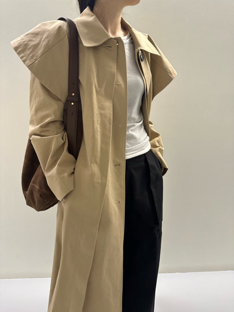 Hue - Korean Women Fashion - #thelittlethings - Cape Trench Coat - 11