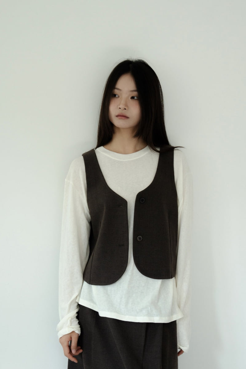 Hue - Korean Women Fashion - #thelittlethings - Lin Vest - 3