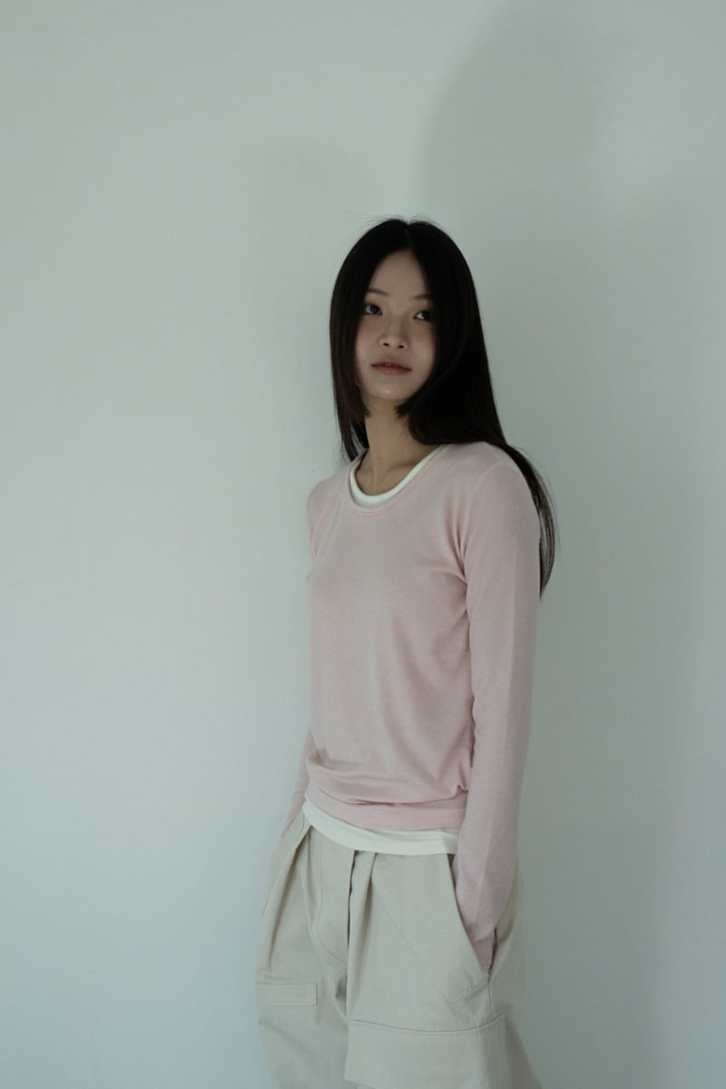 Hue - Korean Women Fashion - #vintageinspired - Double Tee - 4