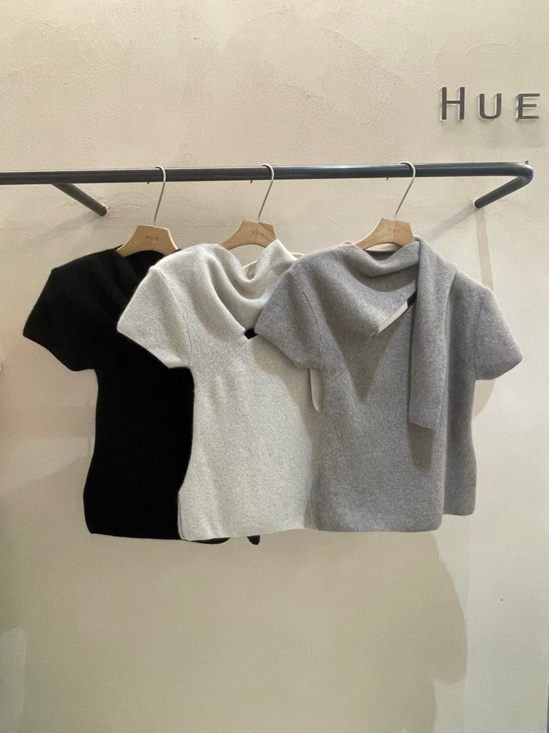 Hue - Korean Women Fashion - #womensfashion - Raccoon Shawl Knit Top