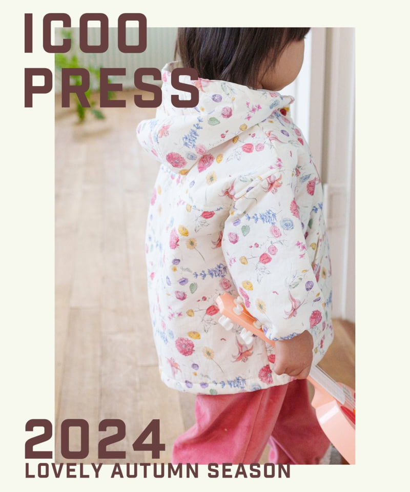 Icoo - Korean Children Fashion - #stylishchildhood - Anorak Flower Bonding Jumper - 5