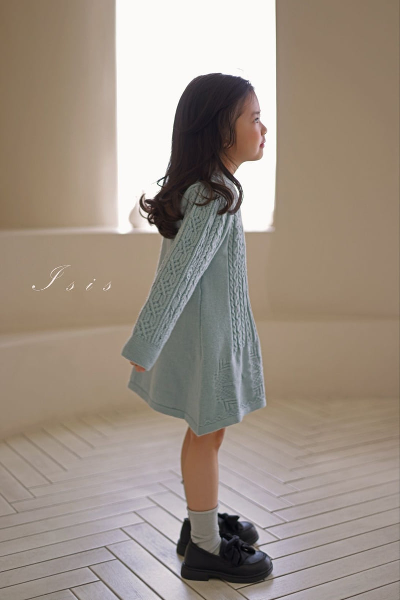 Isis - Korean Children Fashion - #childofig - Paul Shawl Button Knit One-piece - 8