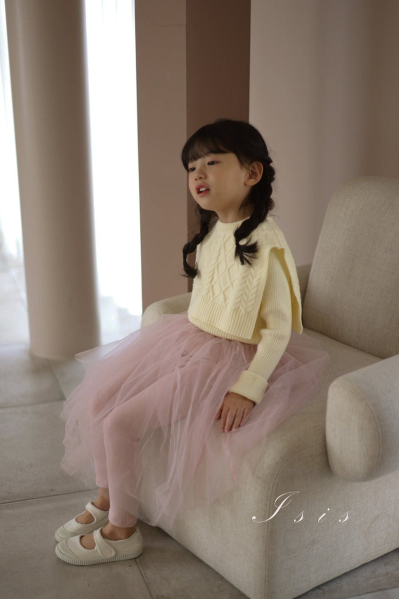 Isis - Korean Children Fashion - #childofig - Long Mesh Skirt Leggings - 6