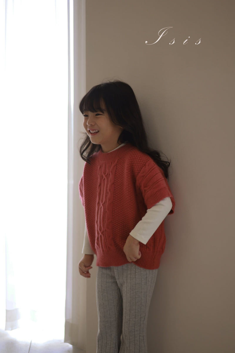 Isis - Korean Children Fashion - #kidzfashiontrend - Over Shoulder Knit Top - 2