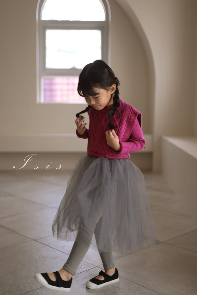 Isis - Korean Children Fashion - #magicofchildhood - Long Mesh Skirt Leggings - 3