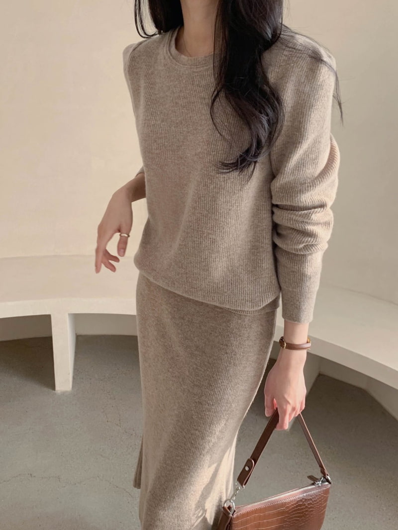 J dew - Korean Women Fashion - #momslook - Cashmere Wool Comma Tender Set