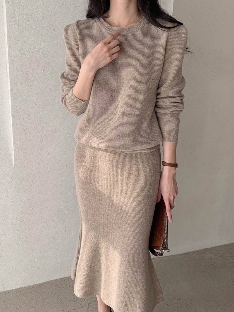 J dew - Korean Women Fashion - #momslook - Cashmere Wool Comma Tender Set - 2