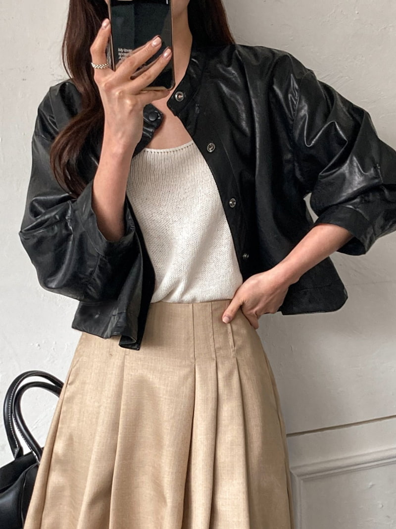 J dew - Korean Women Fashion - #momslook - JA Leather Jacket