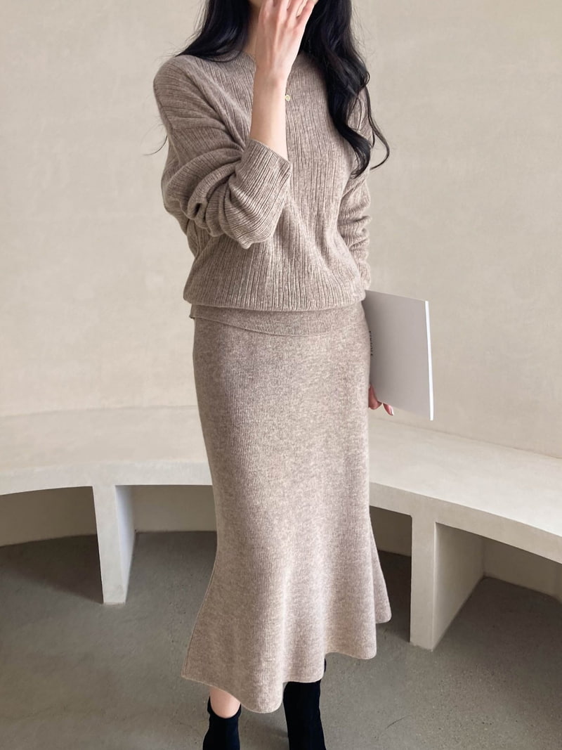 J dew - Korean Women Fashion - #vintagekidsstyle - Cashmere Wool Tener Skirt - 4