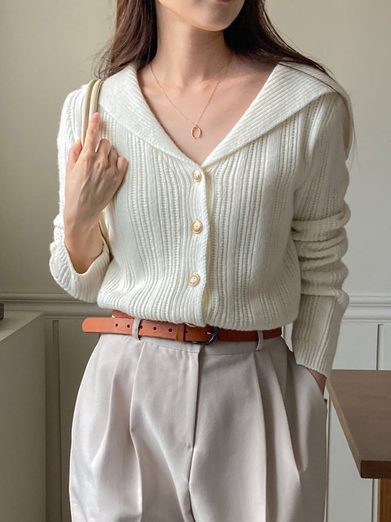 J dew - Korean Women Fashion - #pursuepretty - Wool Sailor Cardigan