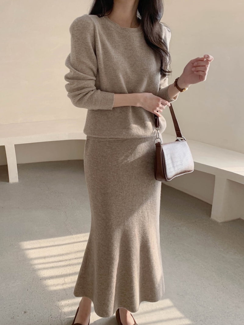 J dew - Korean Women Fashion - #momslook - Cashmere Wool Comma Tender Set - 4