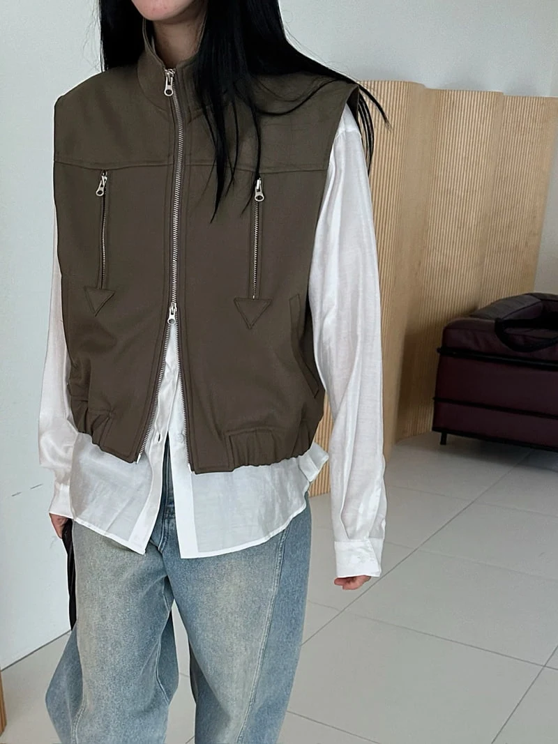 Jade Market - Korean Women Fashion - #momslook - Urane Vest - 10