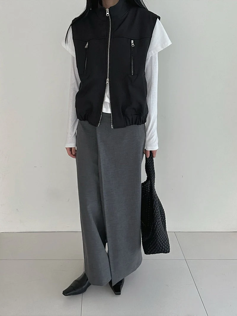 Jade Market - Korean Women Fashion - #momslook - Urane Vest - 2