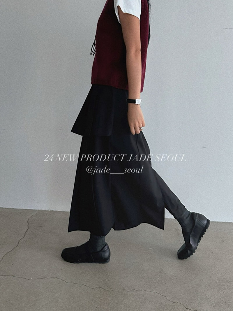 Jade Market - Korean Women Fashion - #momslook - Nua Double Pleats Skirts - 10