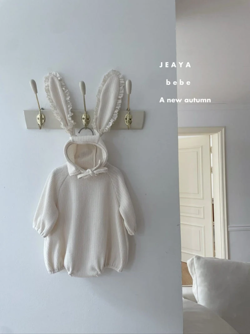 Jeaya & Mymi - Korean Baby Fashion - #babygirlfashion - Knit Bunny Bodysuit - 5