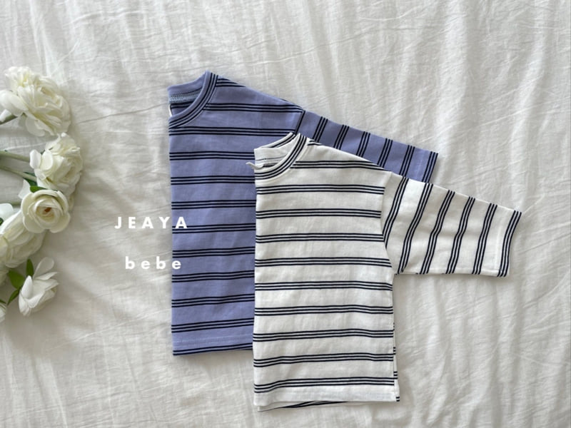 Jeaya & Mymi - Korean Baby Fashion - #babyoninstagram - Daily Stripe Tee - 5