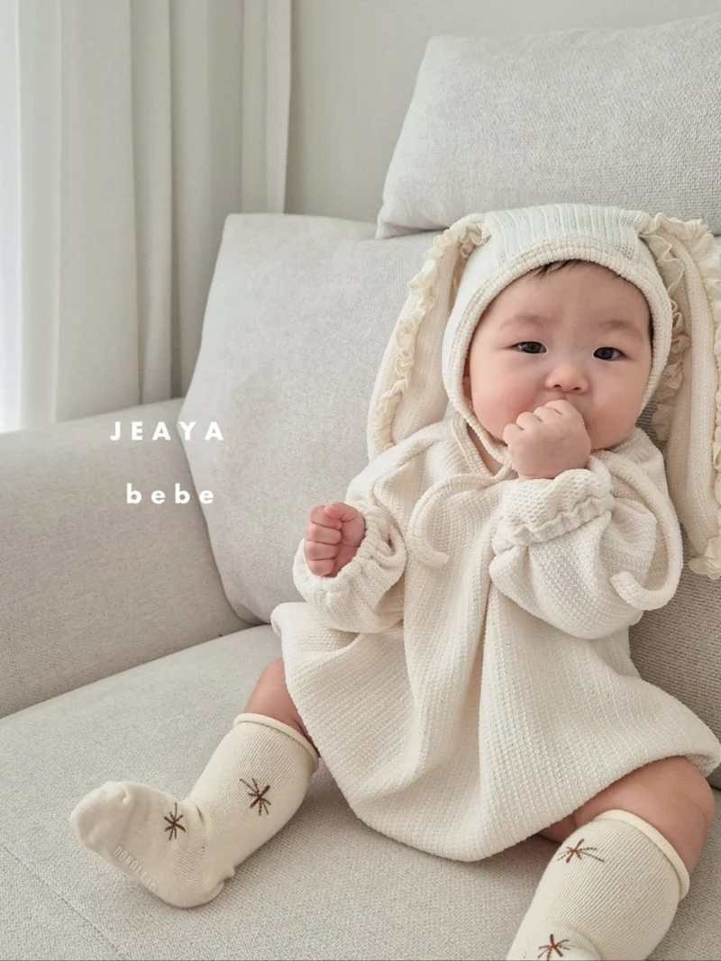 Jeaya & Mymi - Korean Baby Fashion - #babyoutfit - Knit Bunny Bodysuit - 10