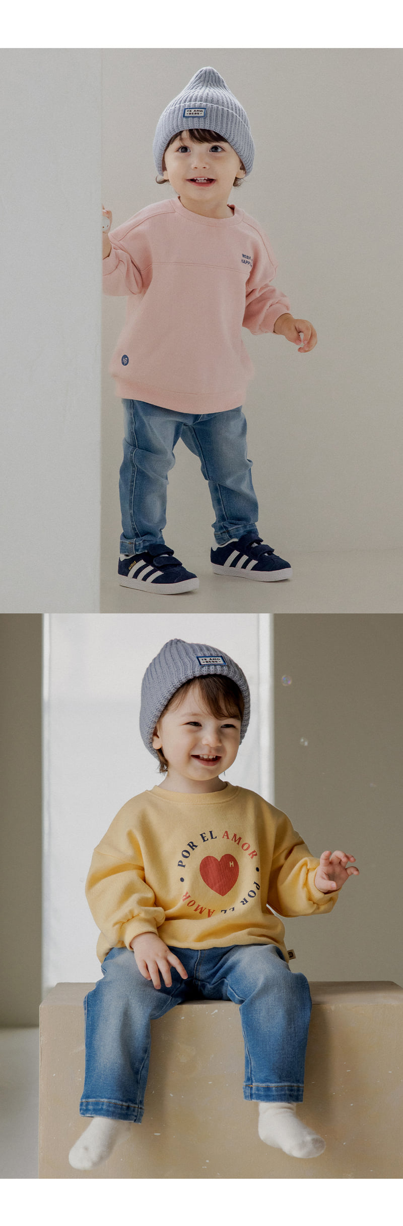 Kids Clara - Korean Baby Fashion - #babyboutique - Percell Denim Baby Pants - 3