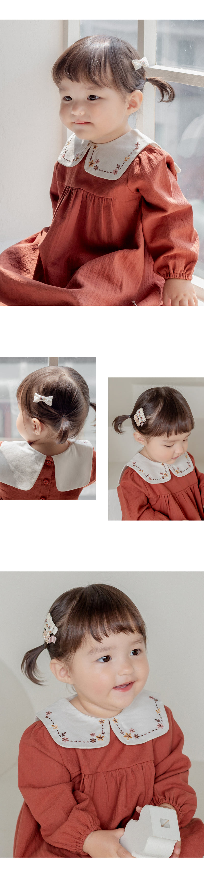 Kids Clara - Korean Baby Fashion - #babyclothing - Roseny Baby Hairpin (set of 5) - 5